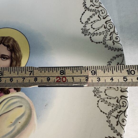 Eastern China NY USA Jesus Christ Collector Plate 22K gold Scroll Decor Vintage - Picture 7 of 14